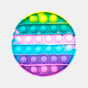 POP-IT MULTICOLOR REDONDO 12.5CM C/U              
