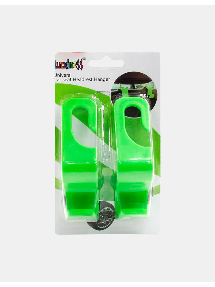 GANCHO DE PLASTICO PARA COCHE C/U 1
