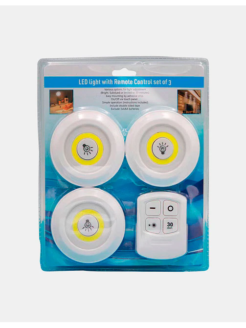 LUZ LED A CONTROL REMOTO C/U                       1