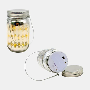 VELADOR LED TARRO DE VIDRIO C/U