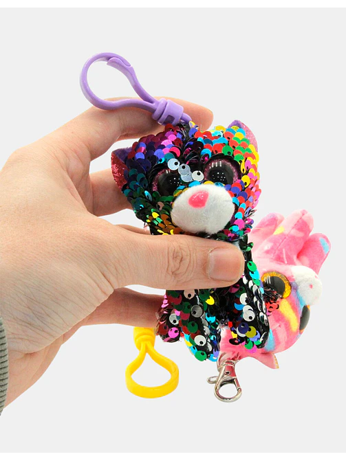 LLAVERO ANIMALES DE PELUCHE C/U 2