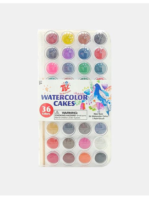 ACUARELA WATERCOLOR 36 COLORES C/U 1