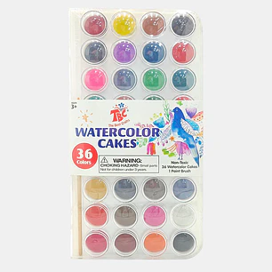 ACUARELA WATERCOLOR 36 COLORES C/U