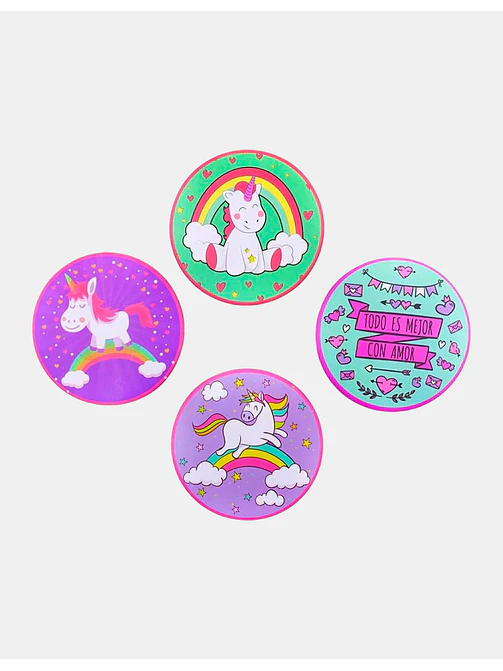 ESPEJO DE CARTERA UNICORNIO C/U 2