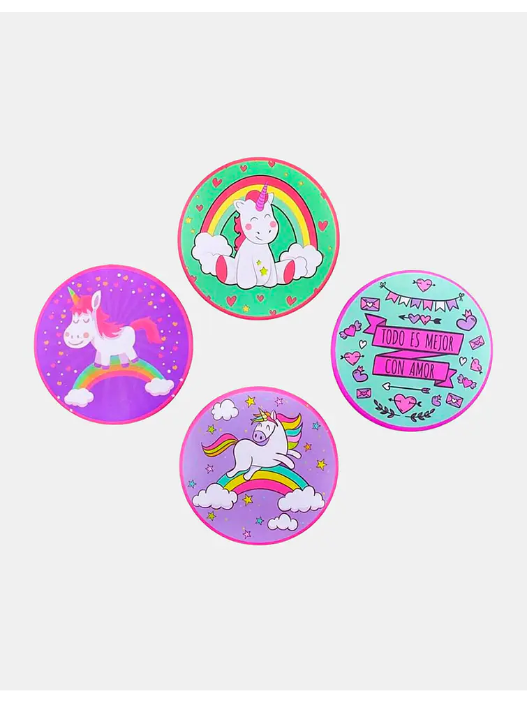 ESPEJO DE CARTERA UNICORNIO C/U 2