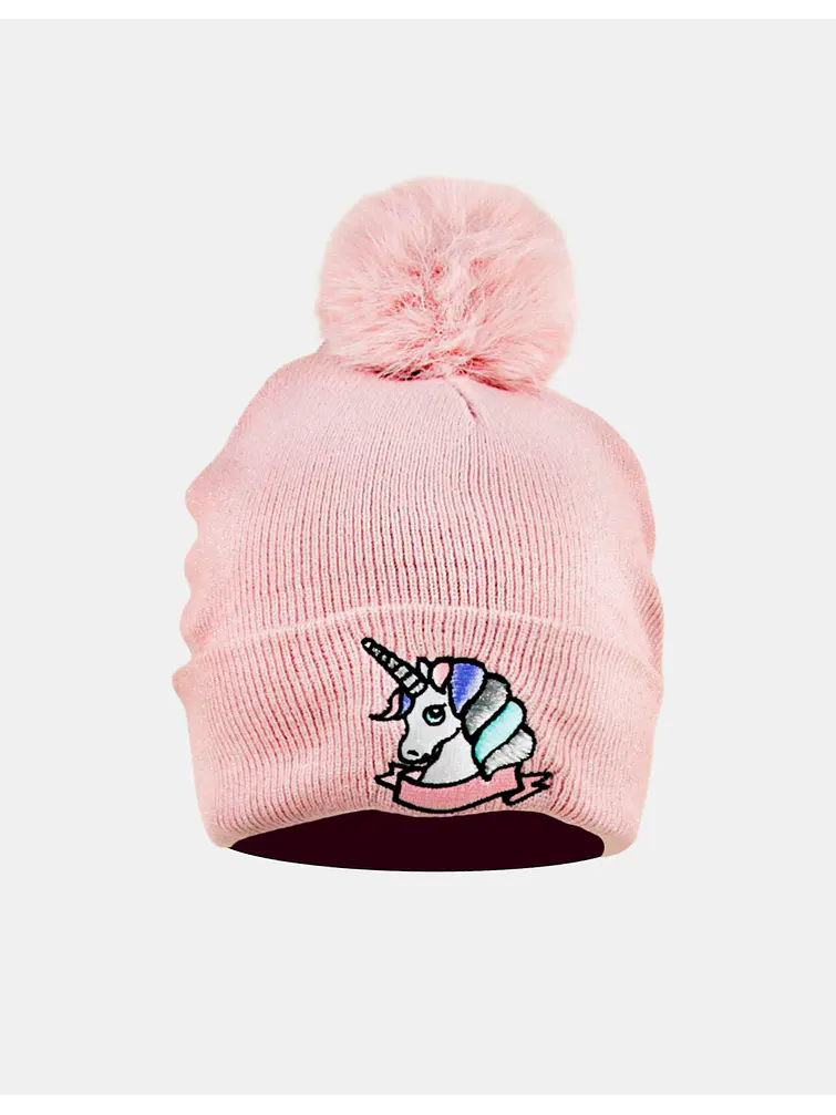 GORRO UNICORNIO CON POMPON C/U 1