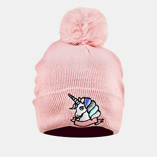 GORRO UNICORNIO CON POMPON C/U