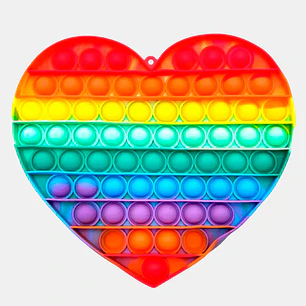 POP-IT MULTICOLOR CORAZON 18*17 C/U               