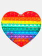 POP-IT MULTICOLOR CORAZON 18*17 C/U                - Miniatura 1