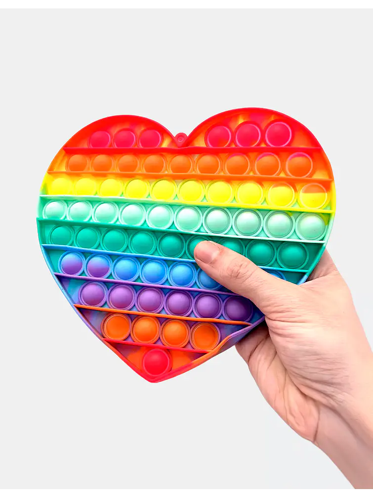 POP-IT MULTICOLOR CORAZON 18*17 C/U                2