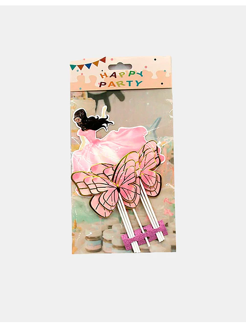 ADORNO PARA TORTA MARIPOSAS Y PRINCESA C/U 1