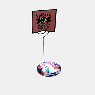 PORTAMENSAJE UNICORNIO C/U