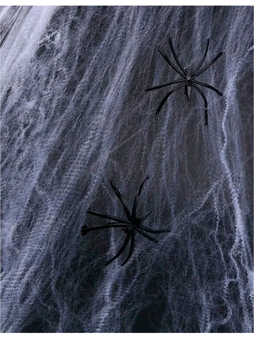 DECORACION TELA DE ARAÑA C/U                       2