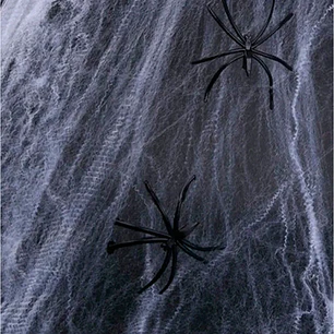DECORACION TELA DE ARAÑA C/U                      