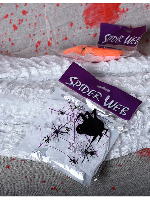DECORACION TELA DE ARAÑA C/U                       3