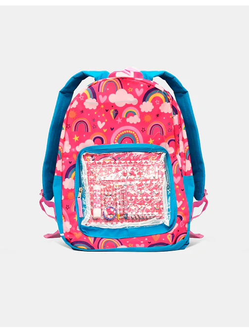 MOCHILA ARCOIRIS 45*31*14 + SET UTILES C/U 1