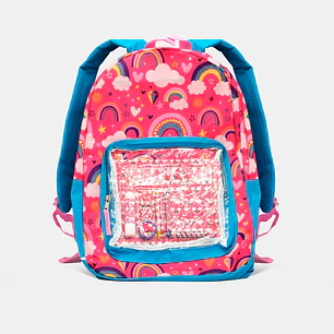 MOCHILA ARCOIRIS 45*31*14 + SET UTILES C/U