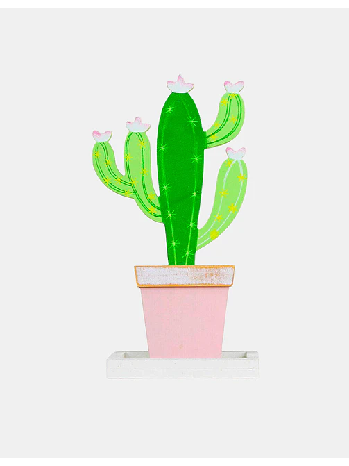 ADORNO DE MADERA CACTUS C/U 1
