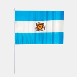 BANDERA ARGENTINA CON MANGO 30*45 C/U