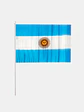 BANDERA ARGENTINA CON MANGO 30*45 C/U - Miniatura 1