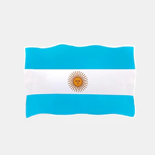 STICKER BANDERA ARGENTINA 24.7*33.5 C/U