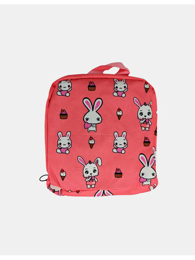 MOCHILA PLEGABLE ESTAMPADA 25*12*40 C/U            1