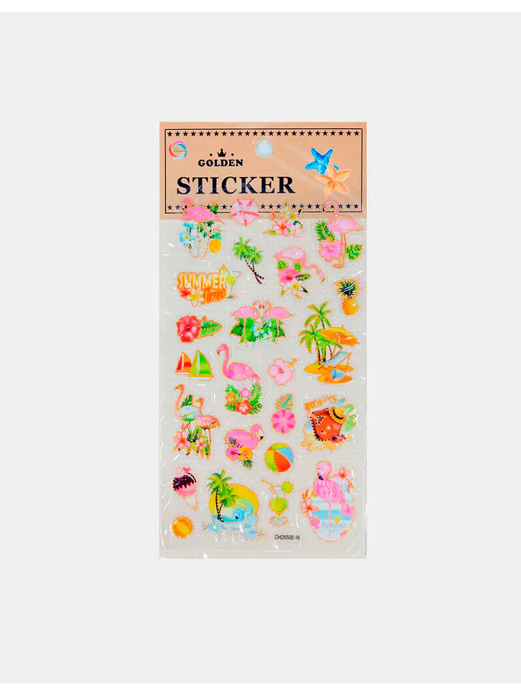 STICKER FLAMENCO/UNICORNIO C/U 1