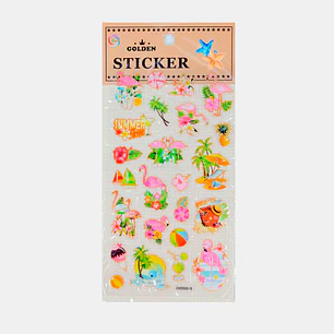 STICKER FLAMENCO/UNICORNIO C/U