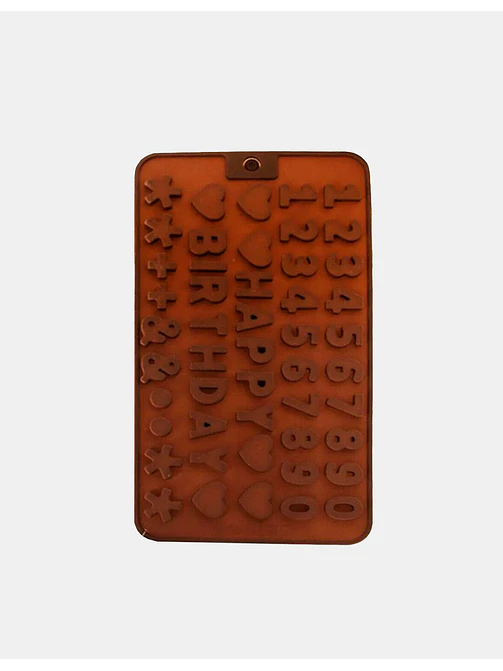 MOLDE DE SILICONA CHOCOLATE NUMEROS 50G C/U 1