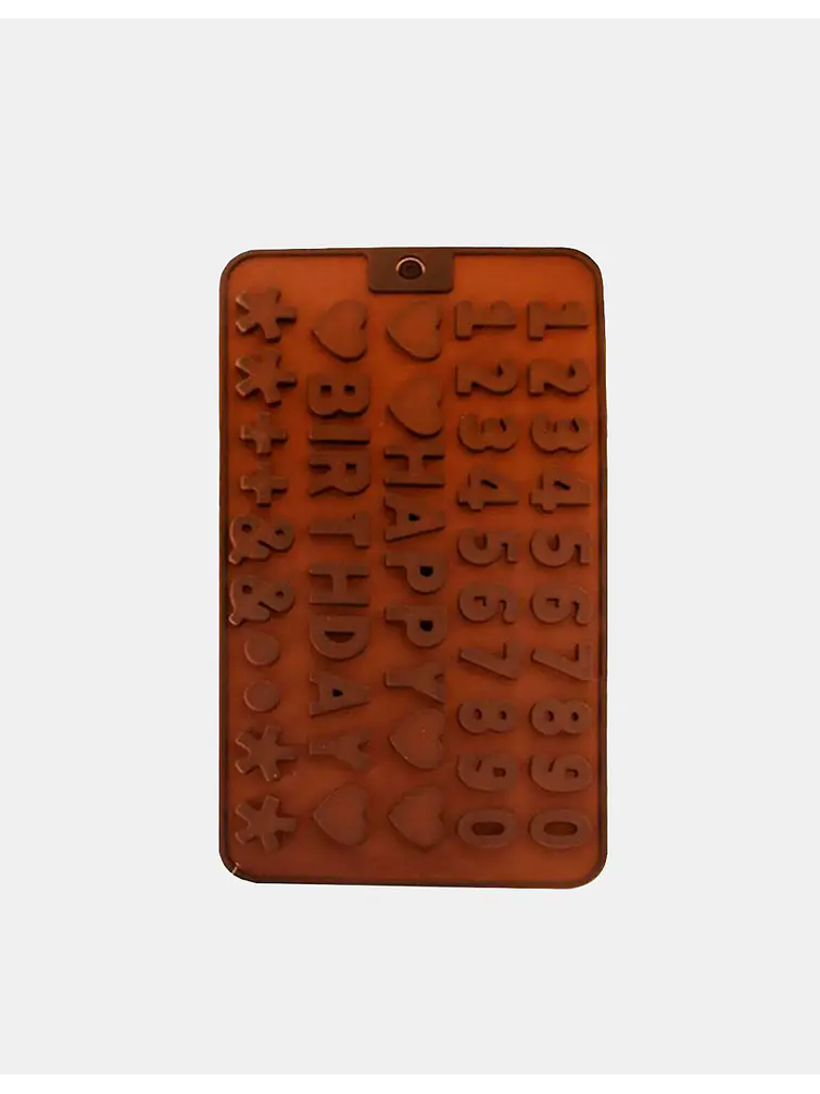 MOLDE DE SILICONA CHOCOLATE NUMEROS 50G C/U 1