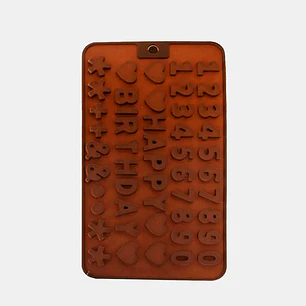 MOLDE DE SILICONA CHOCOLATE NUMEROS 50G C/U
