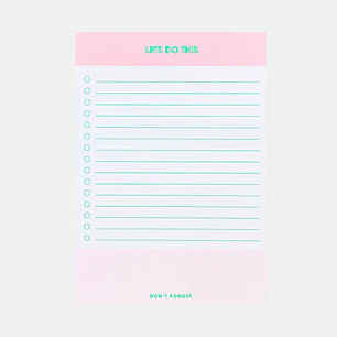 BLOCK DE NOTAS DE TAREA C/U