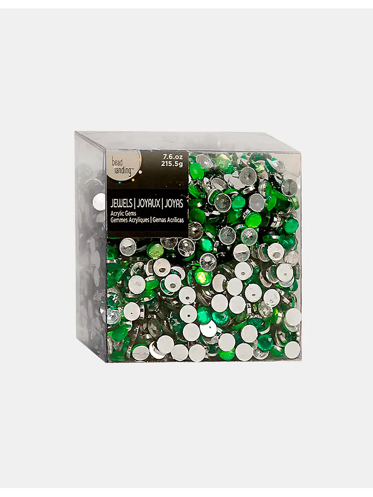 GEMAS DE ACRILICO PARA DECORAR 215G C/U 1