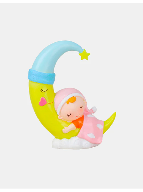 ADORNO DE BEBE CON LUNA C/U 1
