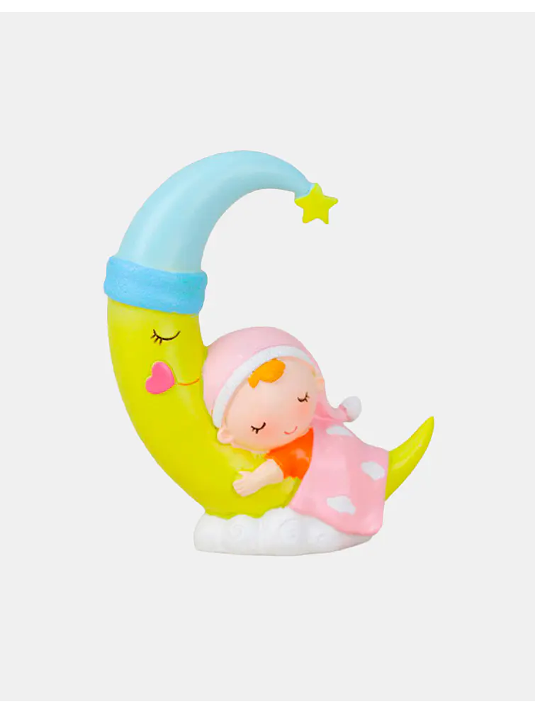 ADORNO DE BEBE CON LUNA C/U 1