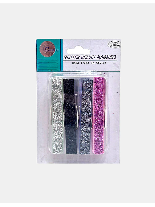 IMAN BROCHE CON GLITTER 7*1.5 PCS*4                1
