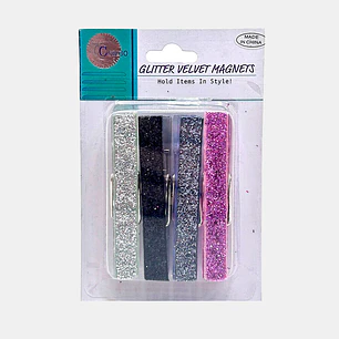 IMAN BROCHE CON GLITTER 7*1.5 PCS*4               