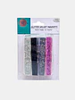 IMAN BROCHE CON GLITTER 7*1.5 PCS*4                - Miniatura 1