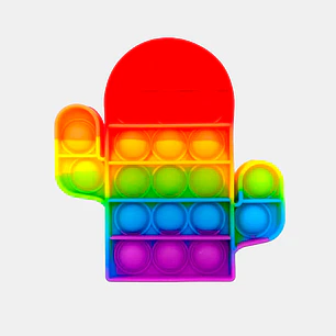 POP-IT MULTICOLOR CACTUS 12*11 C/U                