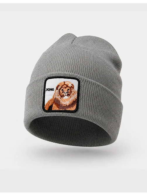GORRO DE TELA CON ESTAMPA DE LEON C/U              2