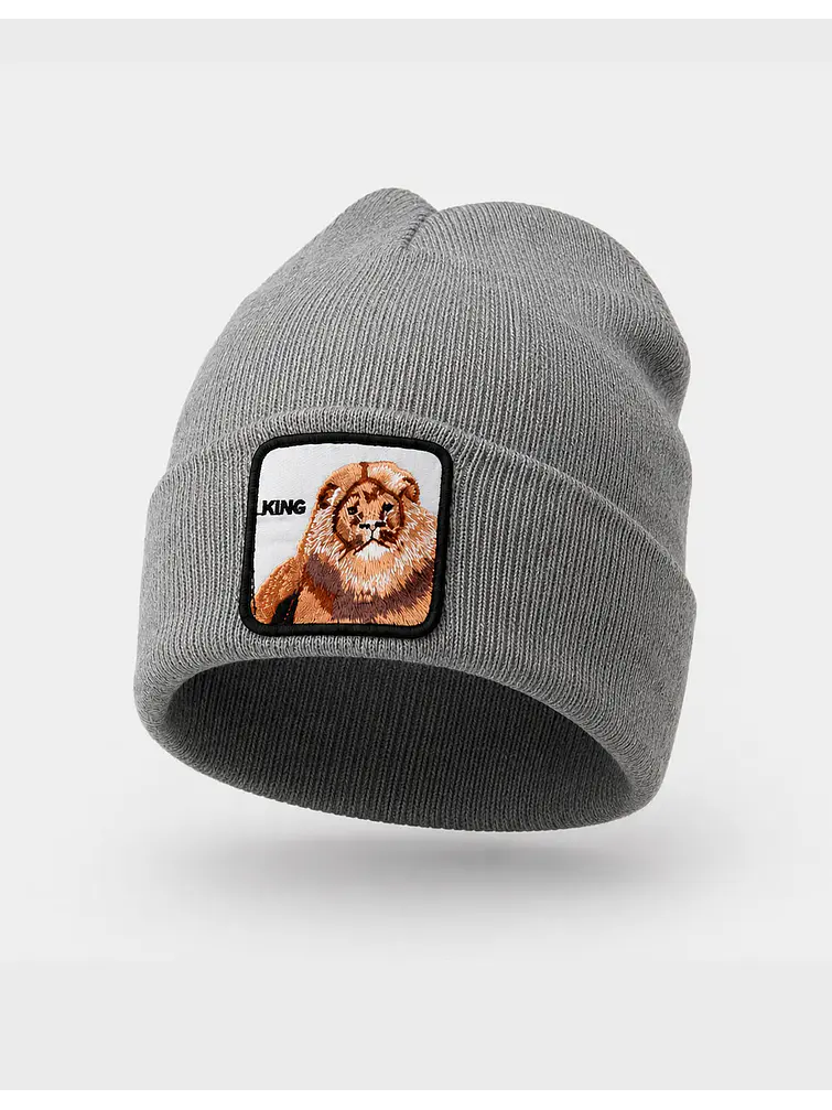 GORRO DE TELA CON ESTAMPA DE LEON C/U              2