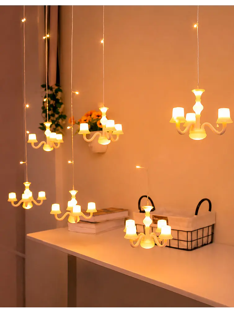 GUIRNALDA LED 3M 6-CANDELABRO C/U 3