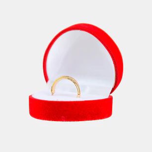 CAJA PARA ANILLOS CORAZON 4*4*2 C/U               