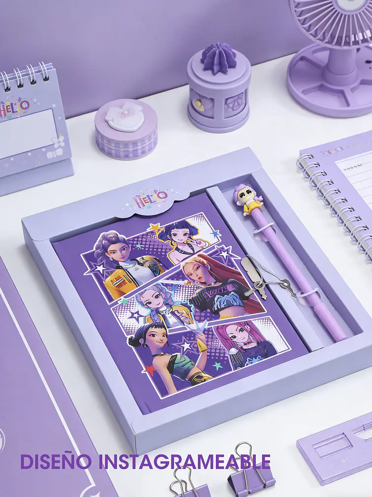 DIARIO INTIMO K-POP CON BOLIGRAFO C/U 2