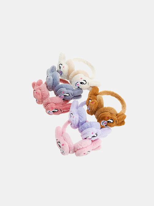 OREJERAS DE PELUCHE CON DISEÑO DE CONEJO
C/U 3