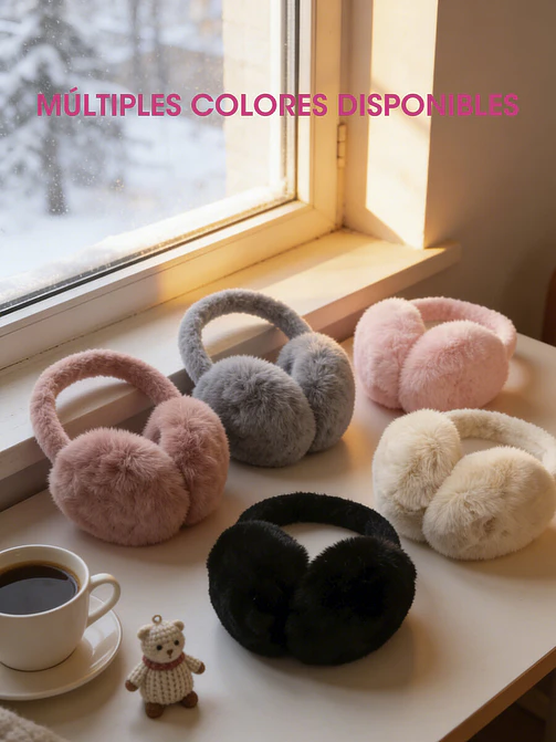 OREJERAS DE PELUCHE C/U 2