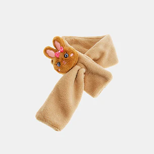 BUFANDA INFANTIL CON DISEÑO DE CONEJO C/U