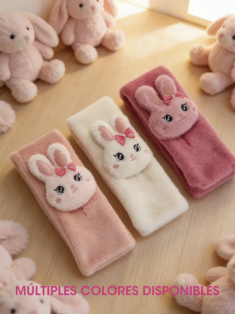 BUFANDA INFANTIL CON DISEÑO DE CONEJO C/U 6