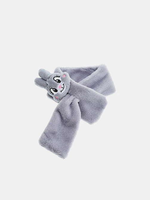 BUFANDA INFANTIL CON DISEÑO DE CONEJO C/U 3