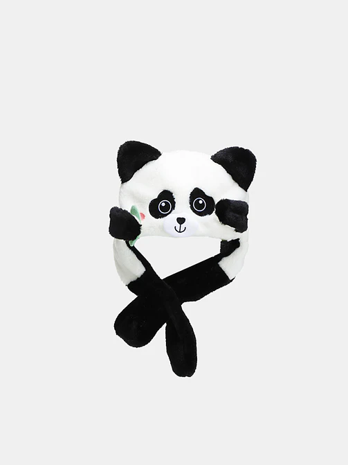 GORRO DE PELUCHE PANDA C/U 1